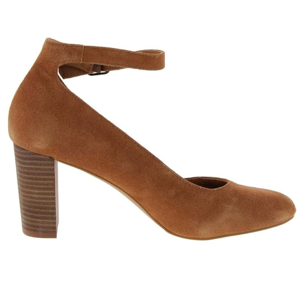 Lucky Brand Brown Suede Block Heels